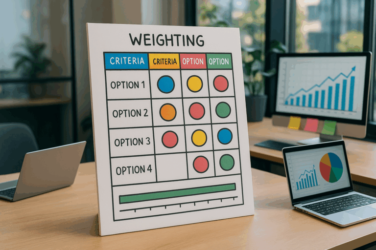 découvrez comment le tableau de pondération peut transformer votre processus décisionnel en 2025. apprenez à analyser et à évaluer des options avec une approche structurée pour optimiser vos choix stratégiques.