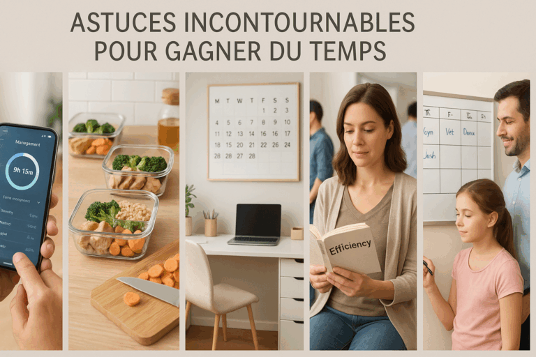 découvrez 5 astuces incontournables pour gagner du temps au quotidien. simplifiez votre vie et optimisez votre efficacité grâce à des conseils pratiques qui vous aideront à mieux gérer votre emploi du temps.